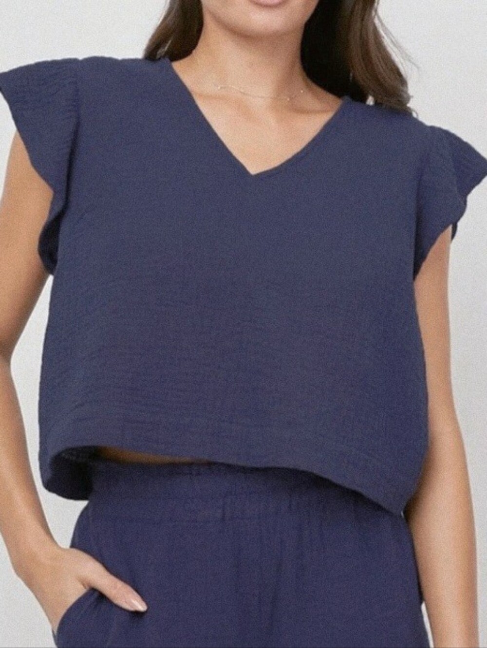 NWT Rails Miley Crinkled Cotton Crop Top. Sizes L, XL